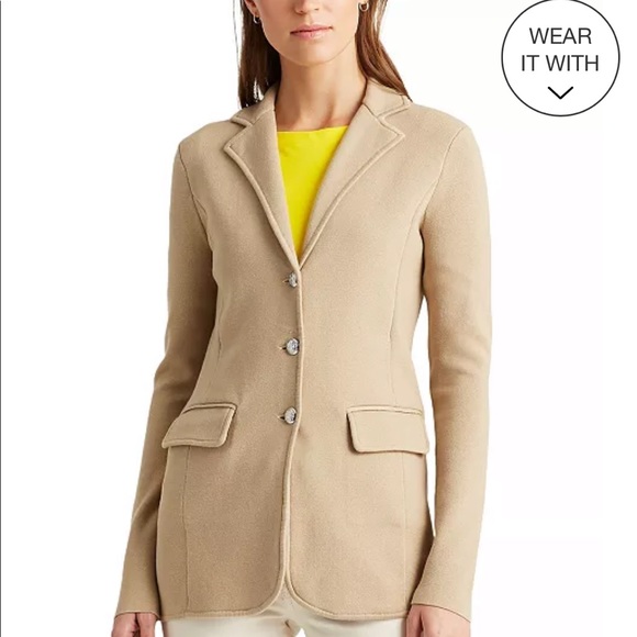 NWT Ralph Lauren sweater blazer pink casual busine - Picture 1 of 7